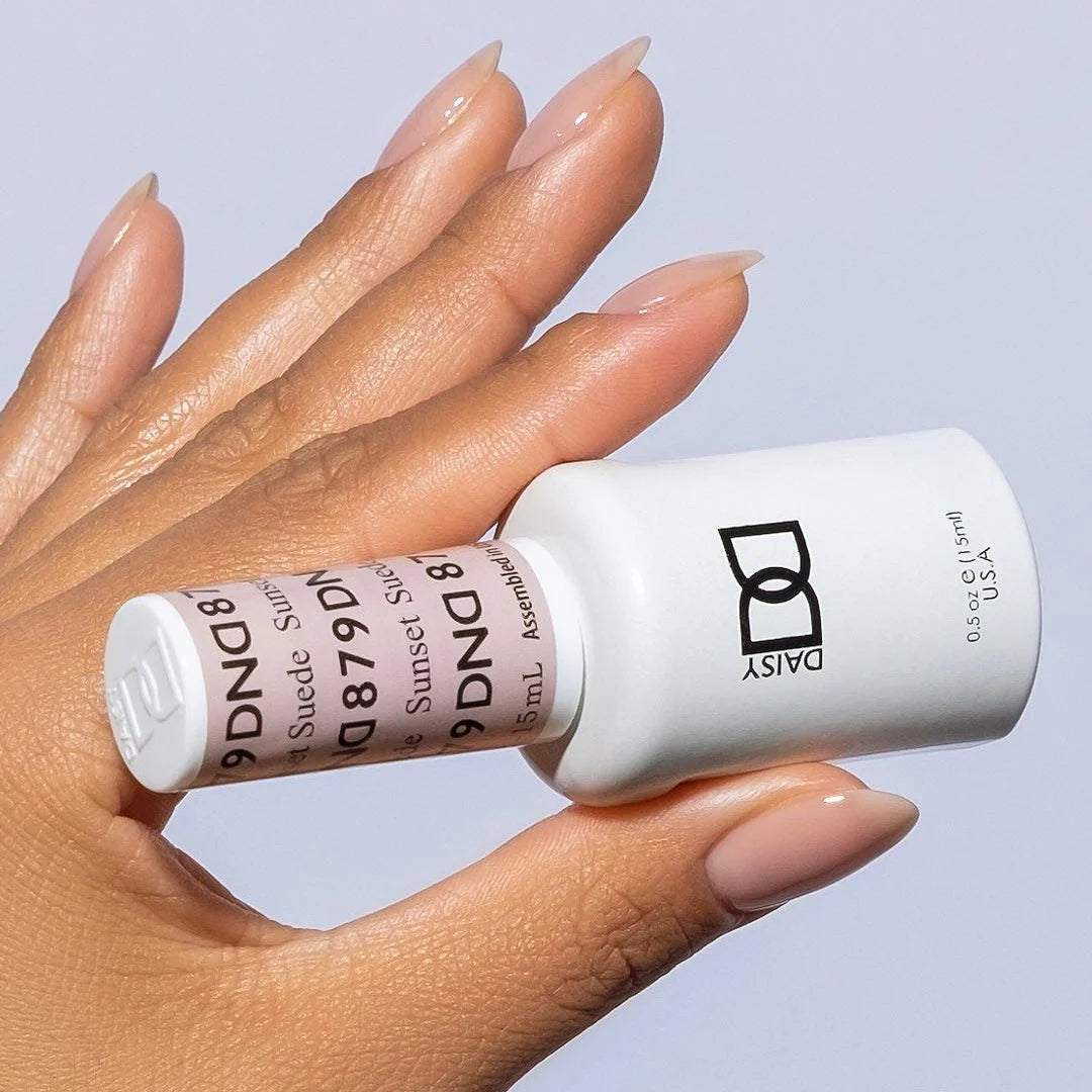 DND Daisy Sheer Gel Duo – Sunset Suede #879
