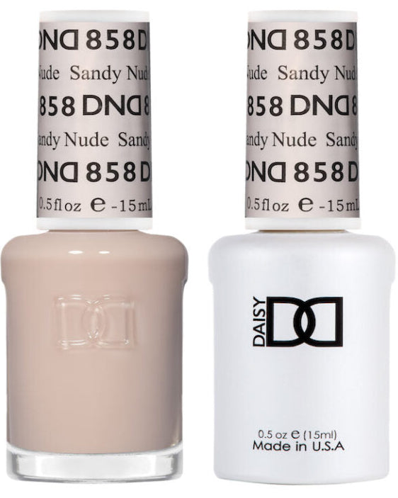 DND Daisy Sheer Gel Duo – Sandy Nude #858