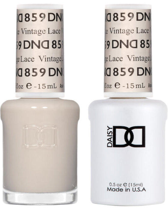 DND Daisy Sheer Gel Duo – Vintage Lace #859