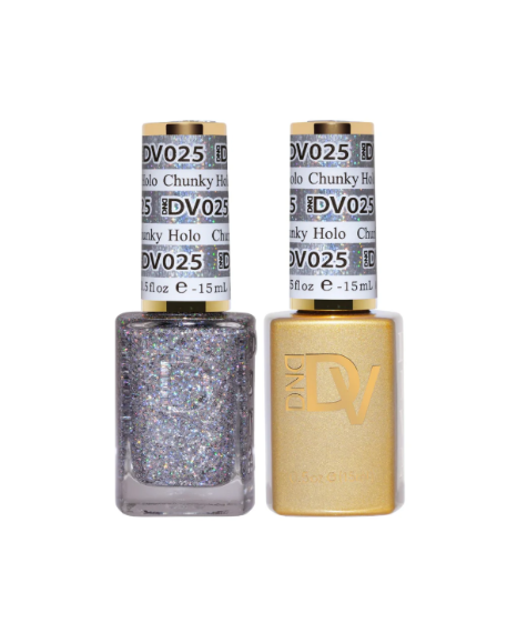 DND Diva Gel Duo – Chunky Holo #025