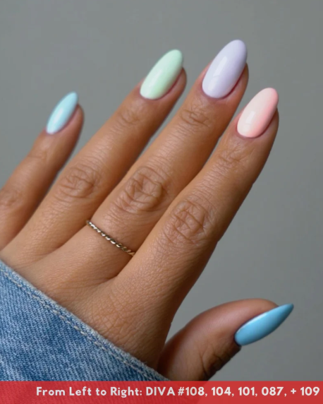 DND Diva Gel Duo – Peppermint Marshmallow #104