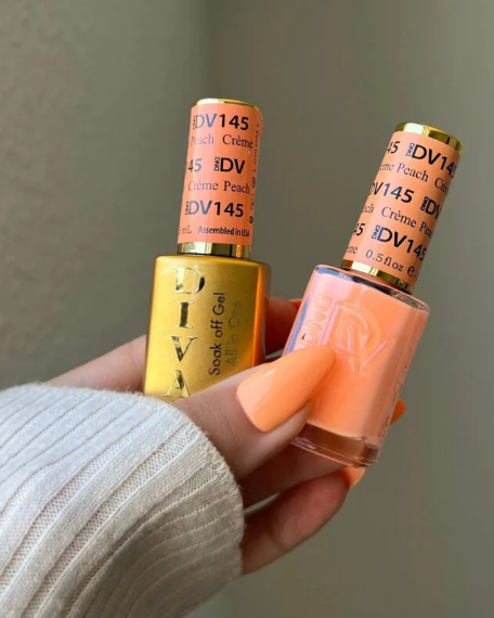DND Diva Gel Duo – Creme Peach #145