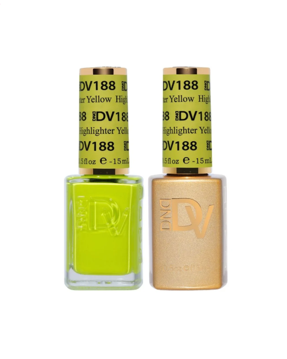 DND Diva Gel Duo – Highlighter Yellow #188