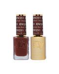 DND Diva Gel Duo – Chocolate Red #251
