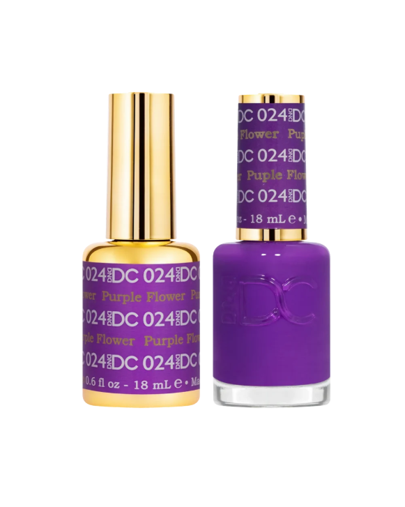 DND DC Gel Duo – Purple Flower #024