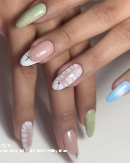 DND DC Gel Duo – Milky Blue #031