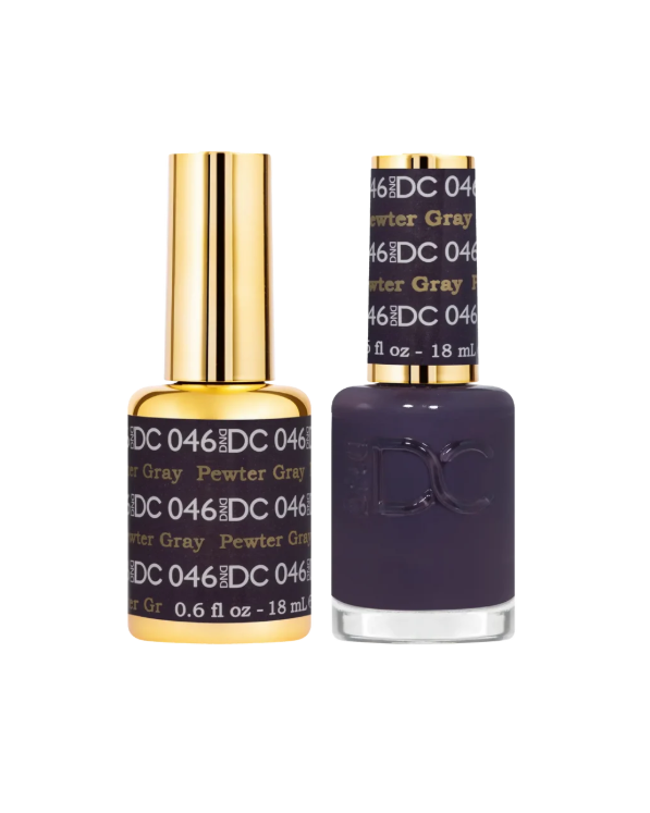 DND DC Gel Duo – Pewter Gray #046