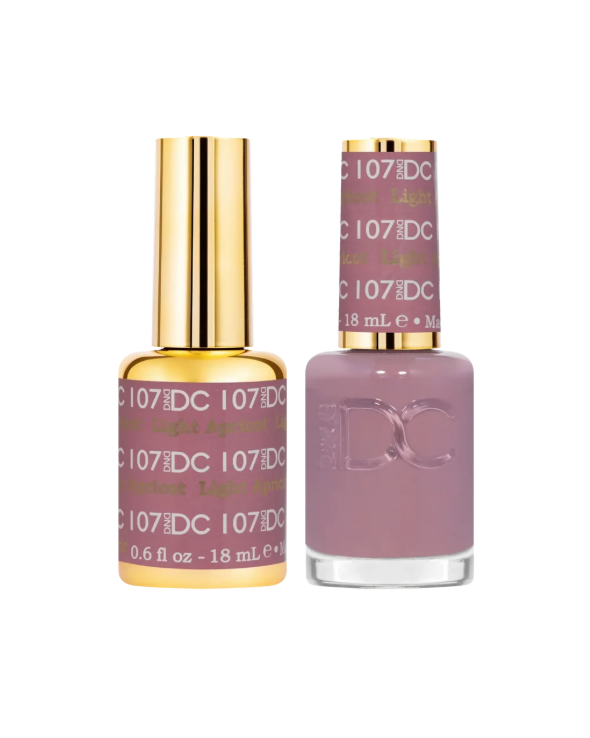 DND DC Gel Duo – Light Apricot #107