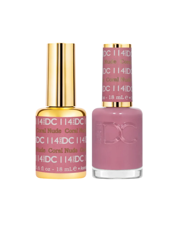 DND DC Gel Duo – Coral Nude #114