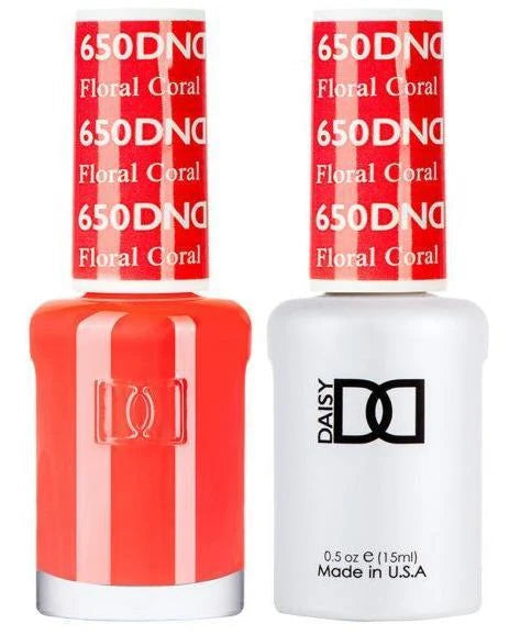 DND Daisy Gel Duo – Floral Coral #650